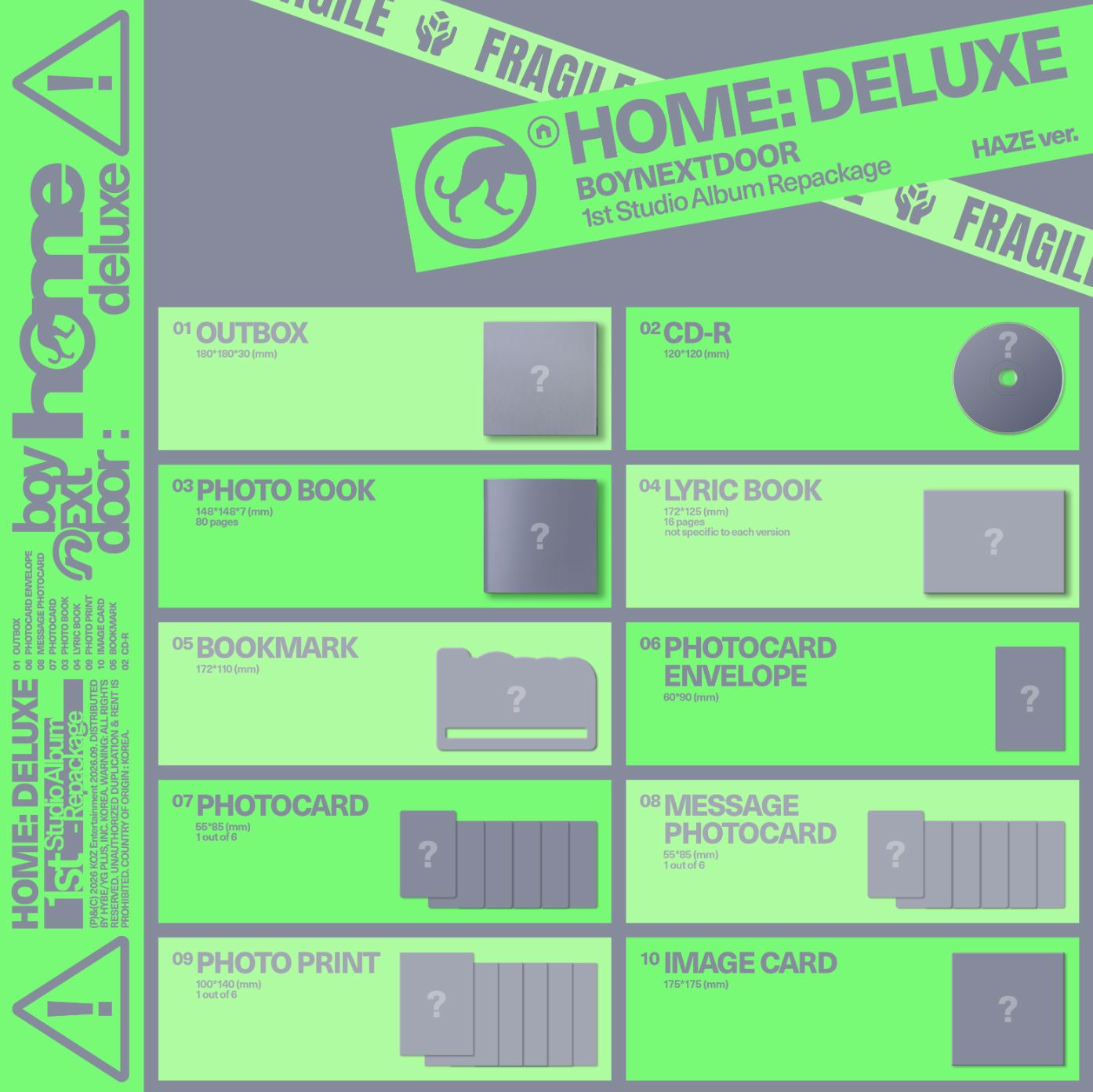 BOYNEXTDOOR - HOME : DELUXE SET + EARLY-BIRD Weverse Gift Nolae