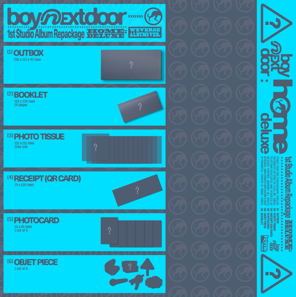 BOYNEXTDOOR - HOME : DELUXE (WEVERSE ALBUMS VER.) + Apple Music Gift Nolae