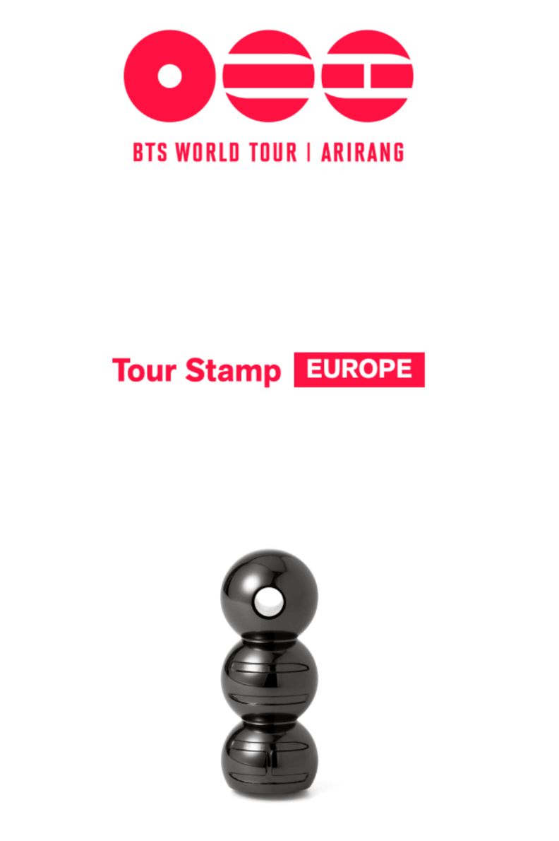 BTS - TOUR STAMP EUROPE (WORLD TOUR 'ARIRANG' OFFICIAL MD) Nolae