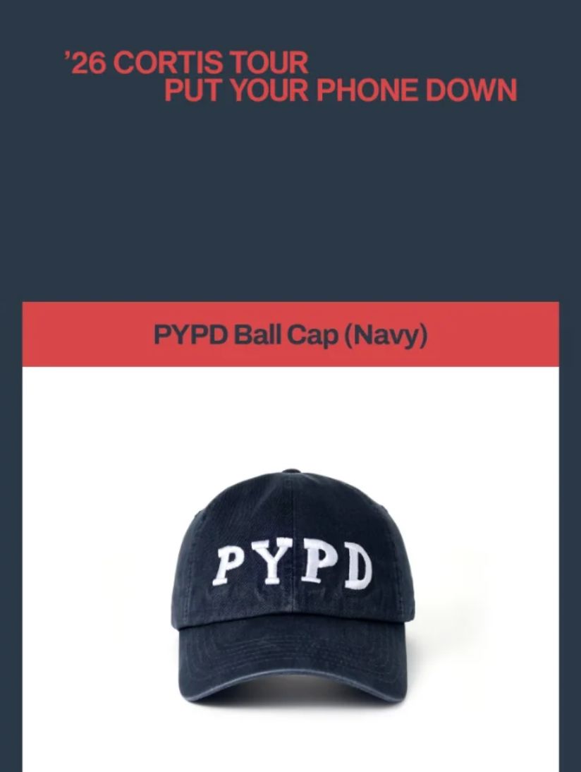CORTIS ツアー PYPD TOUR BALL CAP BLUE　ゴンホ着用 CORTIS - BALL CAP ('26 CORTIS TOUR : PUT YOUR PHONE DOWN MD)