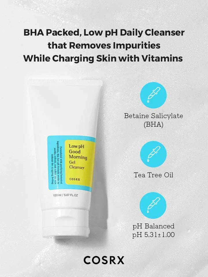 COSRX - LOW PH GOOD MORNING GEL CLEANSER (150ML) Nolae
