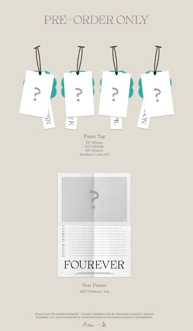 DAY6 - FOUREVER (8TH MINI ALBUM) PHOTOBOOK VER. + Apple Music Photocard Nolae