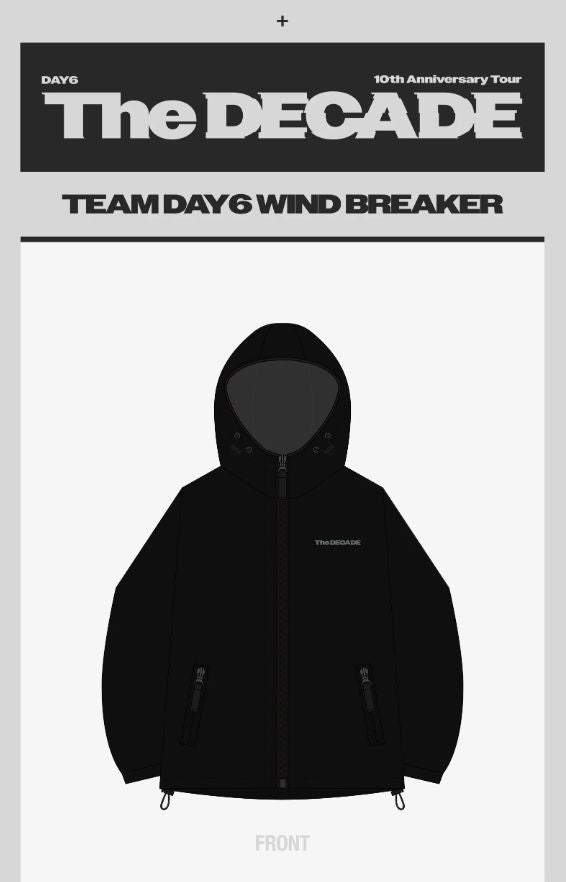 DAY6 - T-SHIRT & WIND BREAKER (THE DECADE '10TH ANNIVERSARY TOUR' MD)