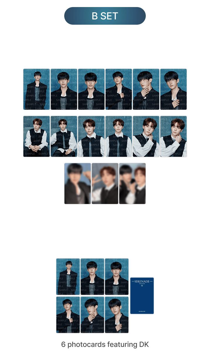 DXS (SEVENTEEN) - PHOTOCARD SET ('SERENADE' ON STAGE MD)