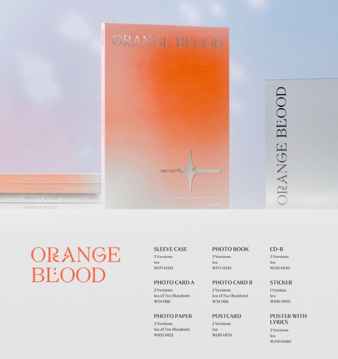 ENHYPEN - ORANGE BLOOD (5TH MINI ALBUM) STANDARD VER. LUCKY DRAW Nolae