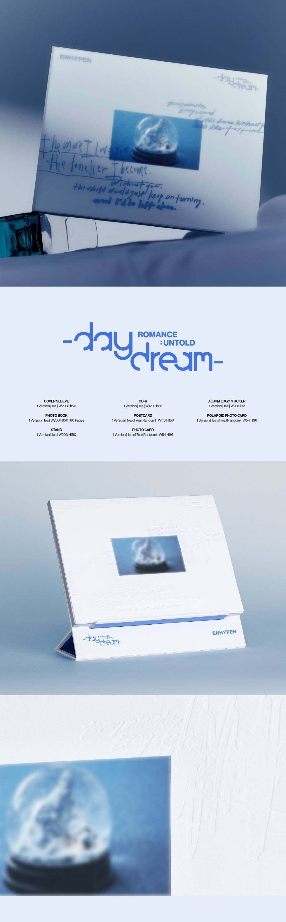 ENHYPEN ROMANCE UNTOLD DAYDREAM (JAPAN EDITION) + POB SOUNDWAVE