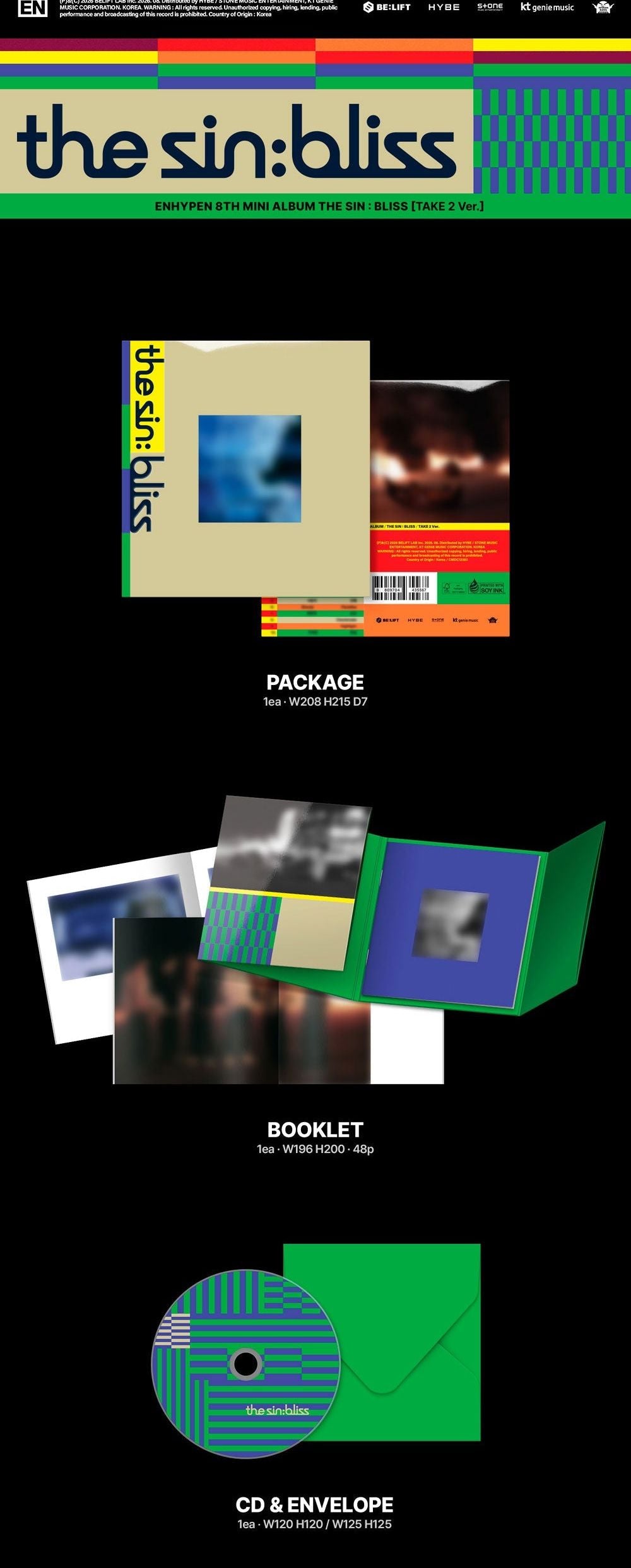 ENHYPEN - THE SIN: BLISS + APPLE MUSIC GIFT Nolae