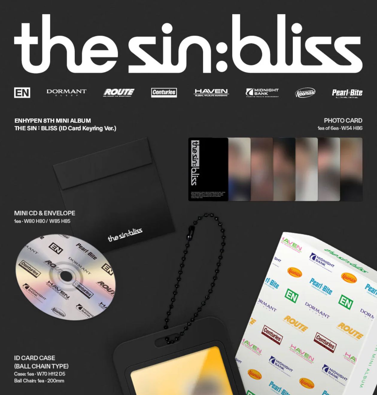ENHYPEN - THE SIN: BLISS (ID CARD KEYRING VER.) Nolae