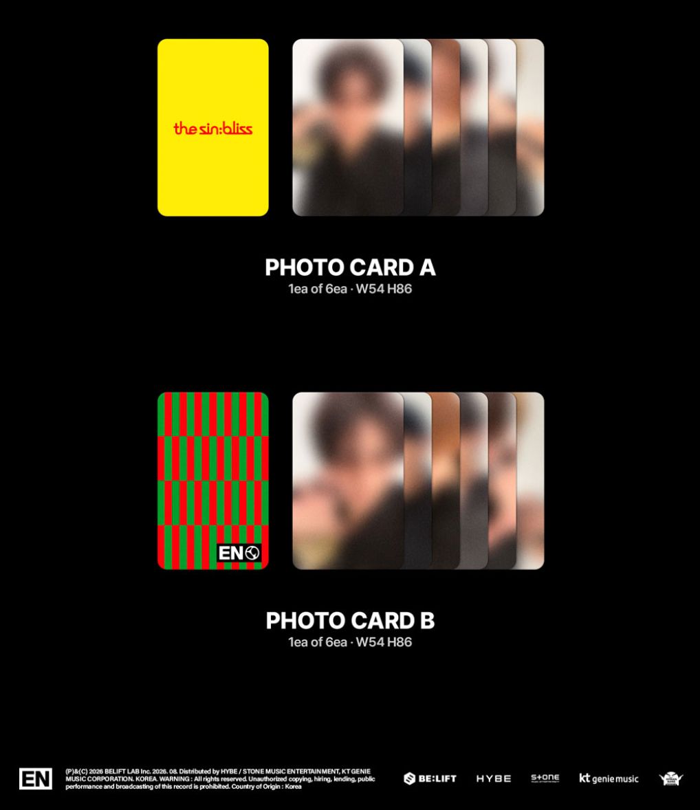 ENHYPEN - THE SIN: BLISS (SET) + Weverse Gift Nolae