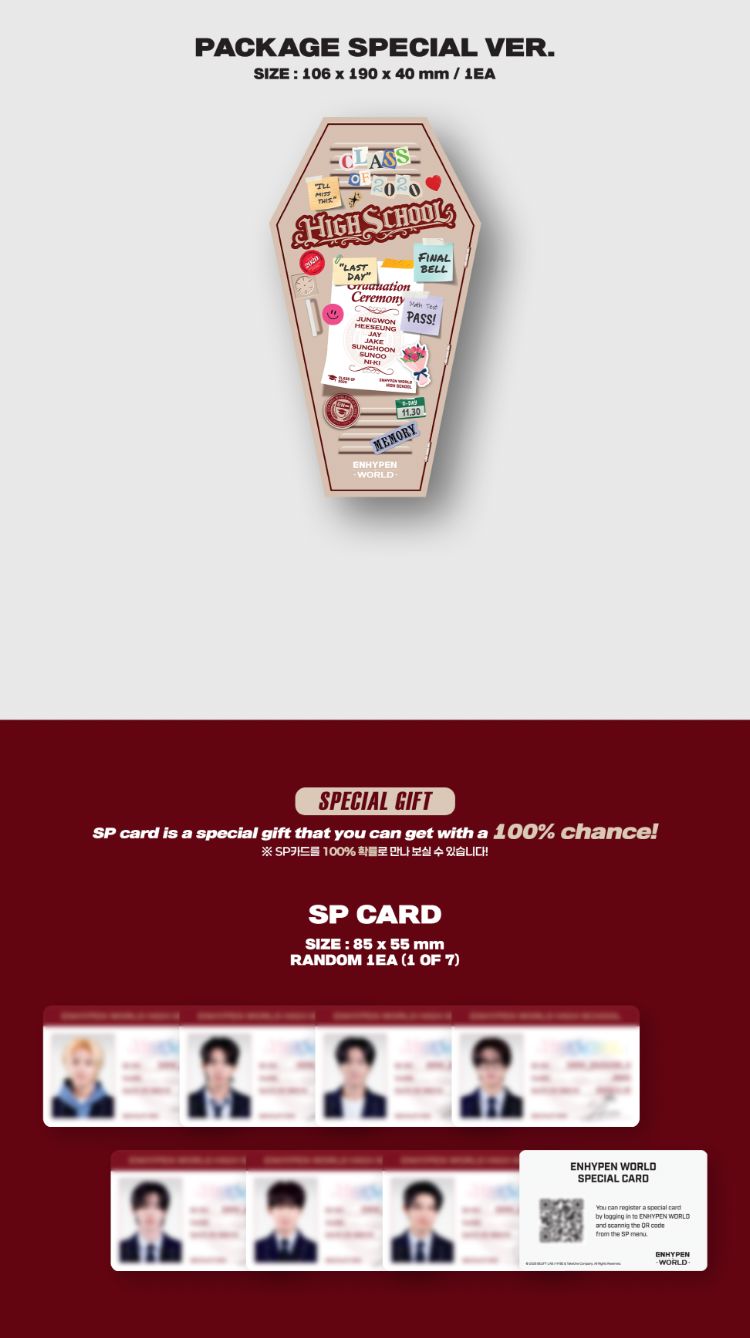 ENHYPEN - WORLD COUPON CARD COLLECTION (HIGH SCHOOL VER.) Nolae