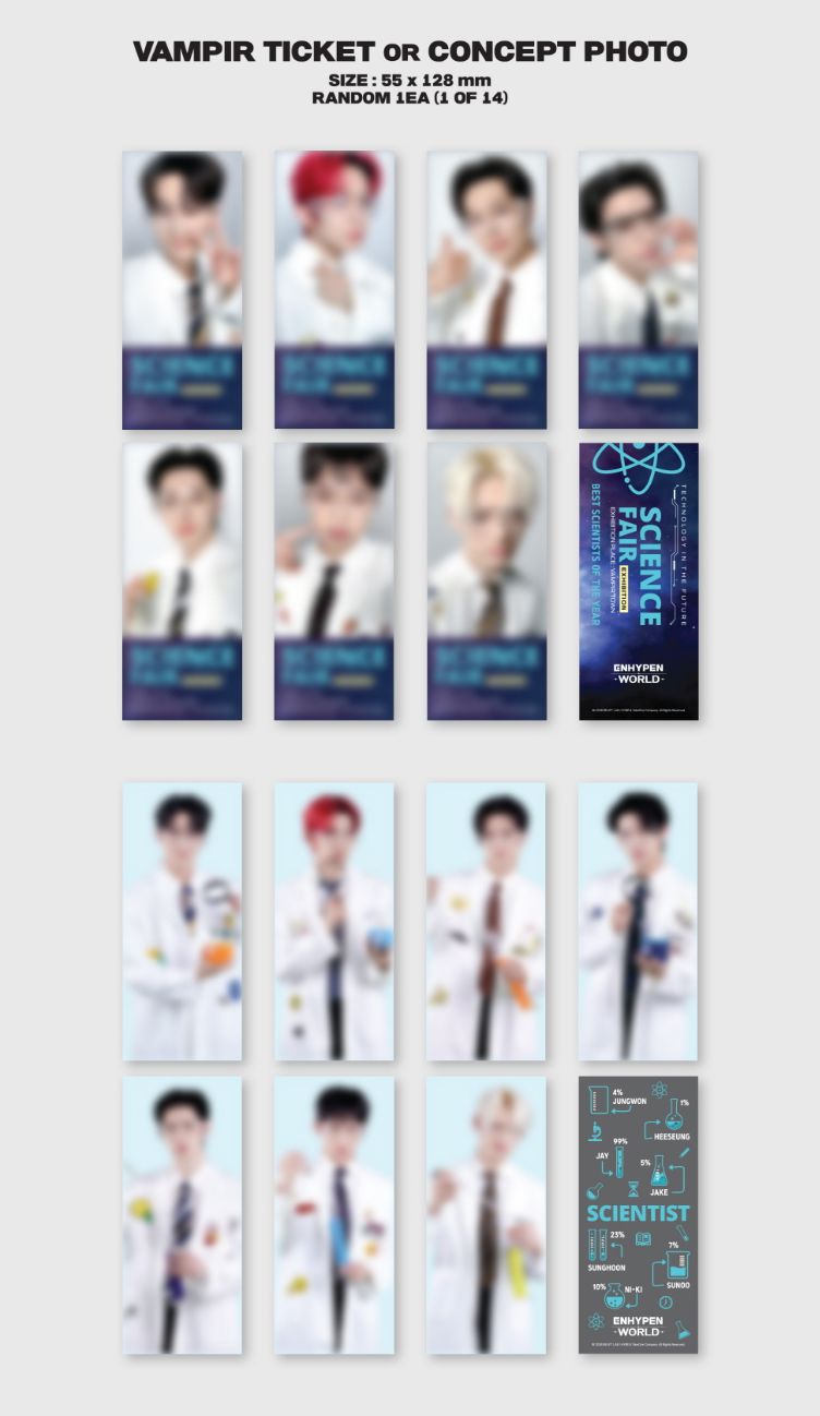 ENHYPEN - WORLD COUPON CARD COLLECTION (SCIENTIST VER.) Nolae