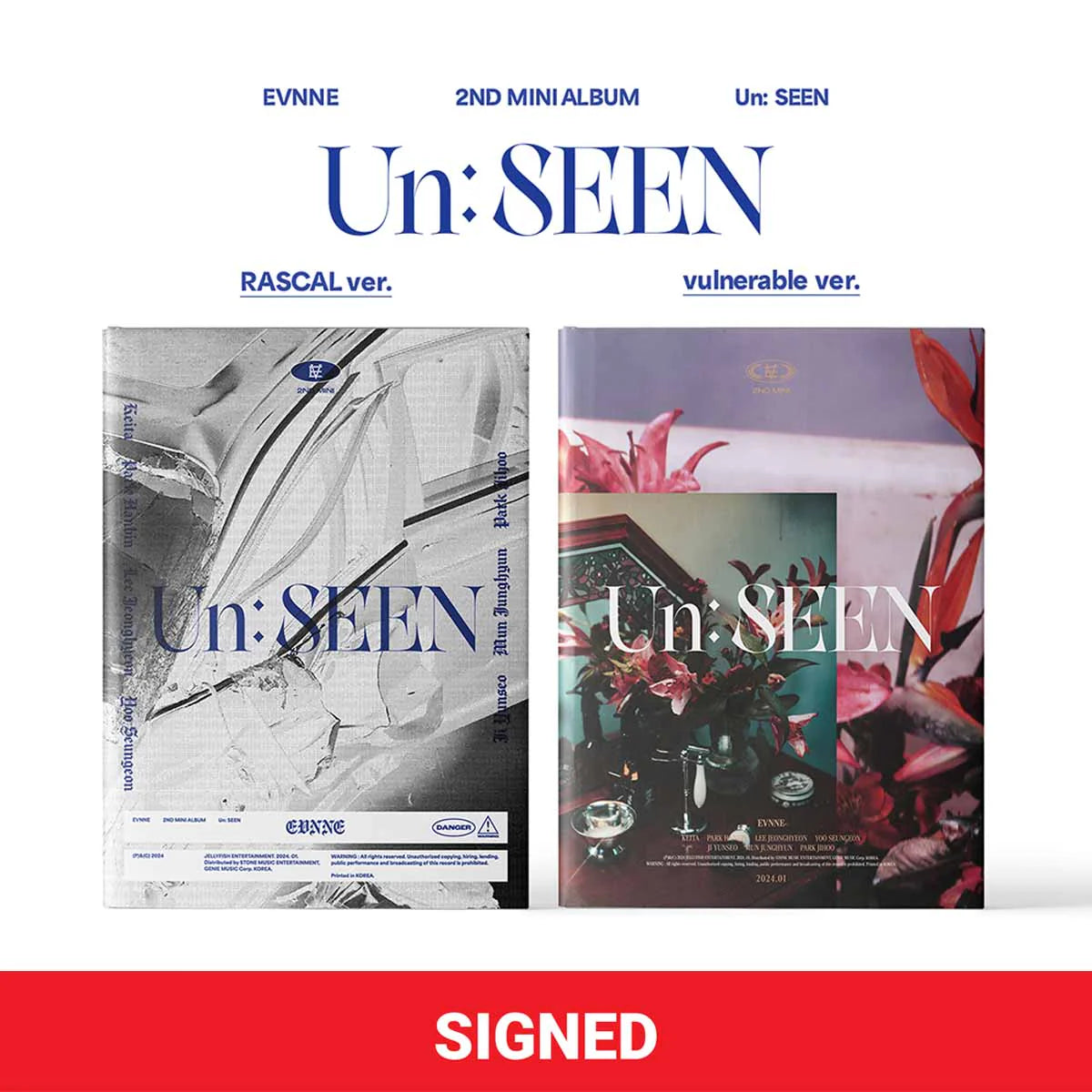 EVNNE - UN: SEEN (2ND MINI ALBUM) SIGNED Nolae