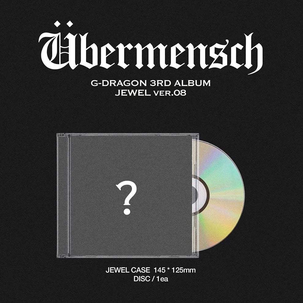 G-DRAGON - ÜBERMENSCH (JEWEL VER.) + Aladin Photocard Nolae