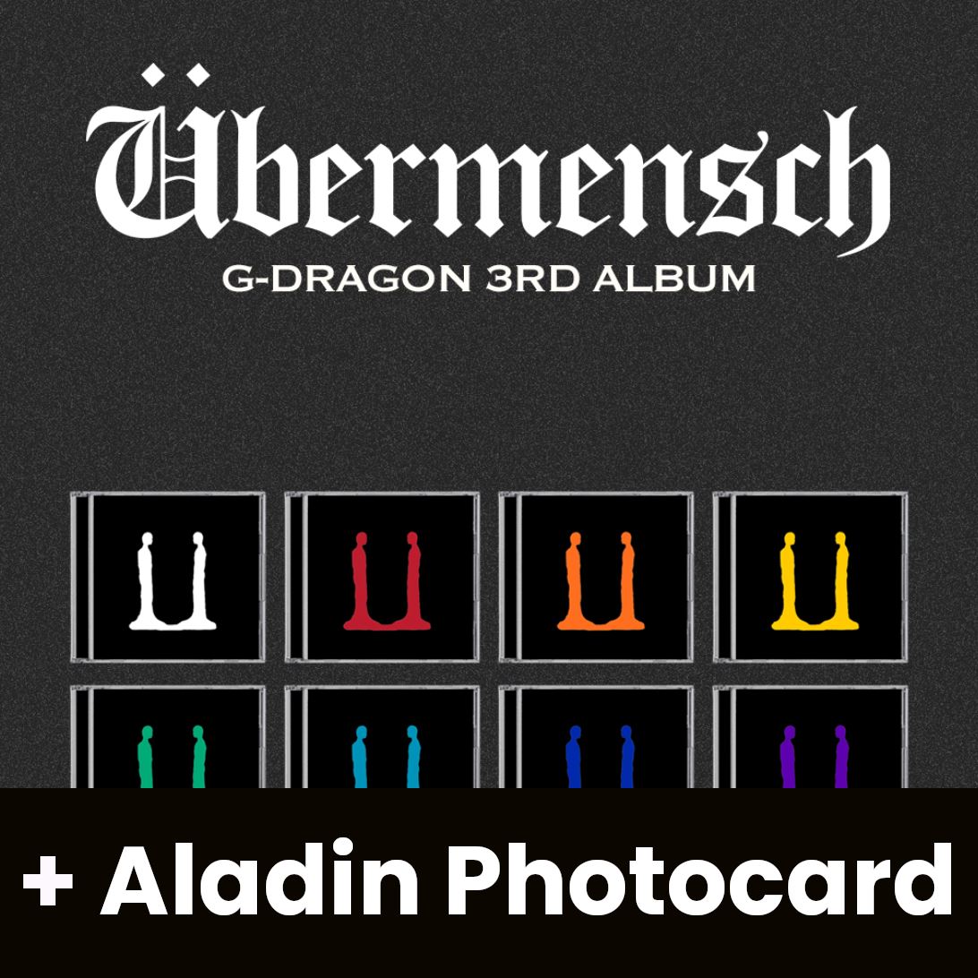 G-DRAGON - ÜBERMENSCH (JEWEL VER.) + Aladin Photocard Nolae