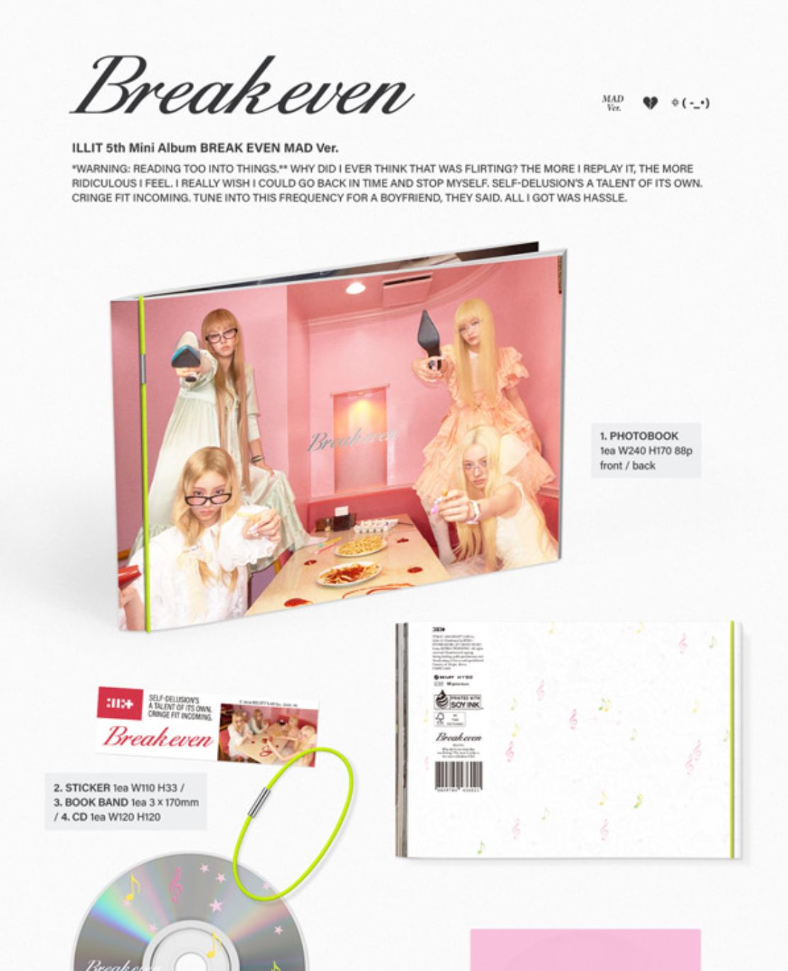 ILLIT - BREAK EVEN SET + EARLY-BIRD Weverse Gift Nolae