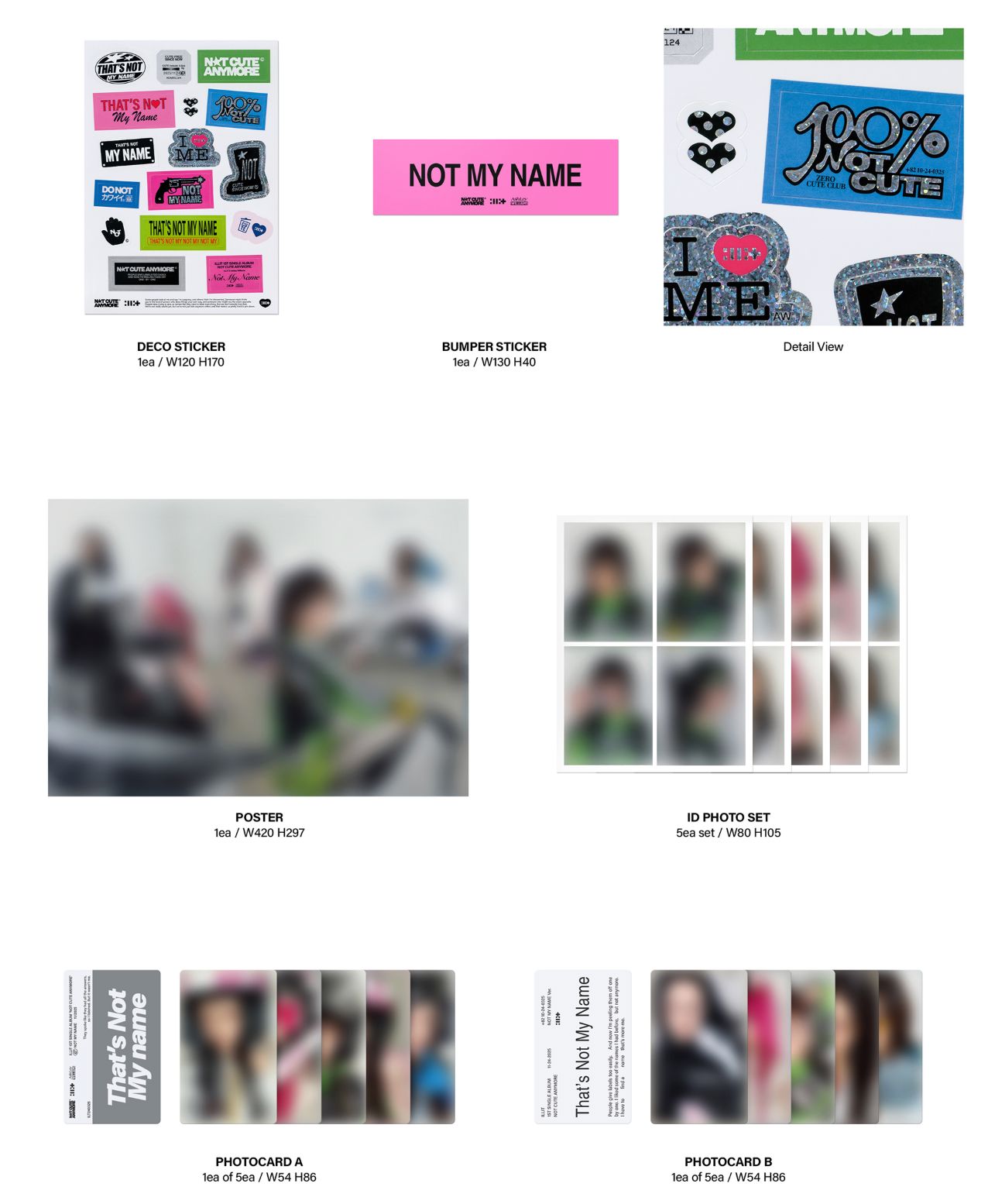 ILLIT - NOT CUTE ANYMORE (STANDARD + WEVERSE ALBUMS SET) + Weverse Gif