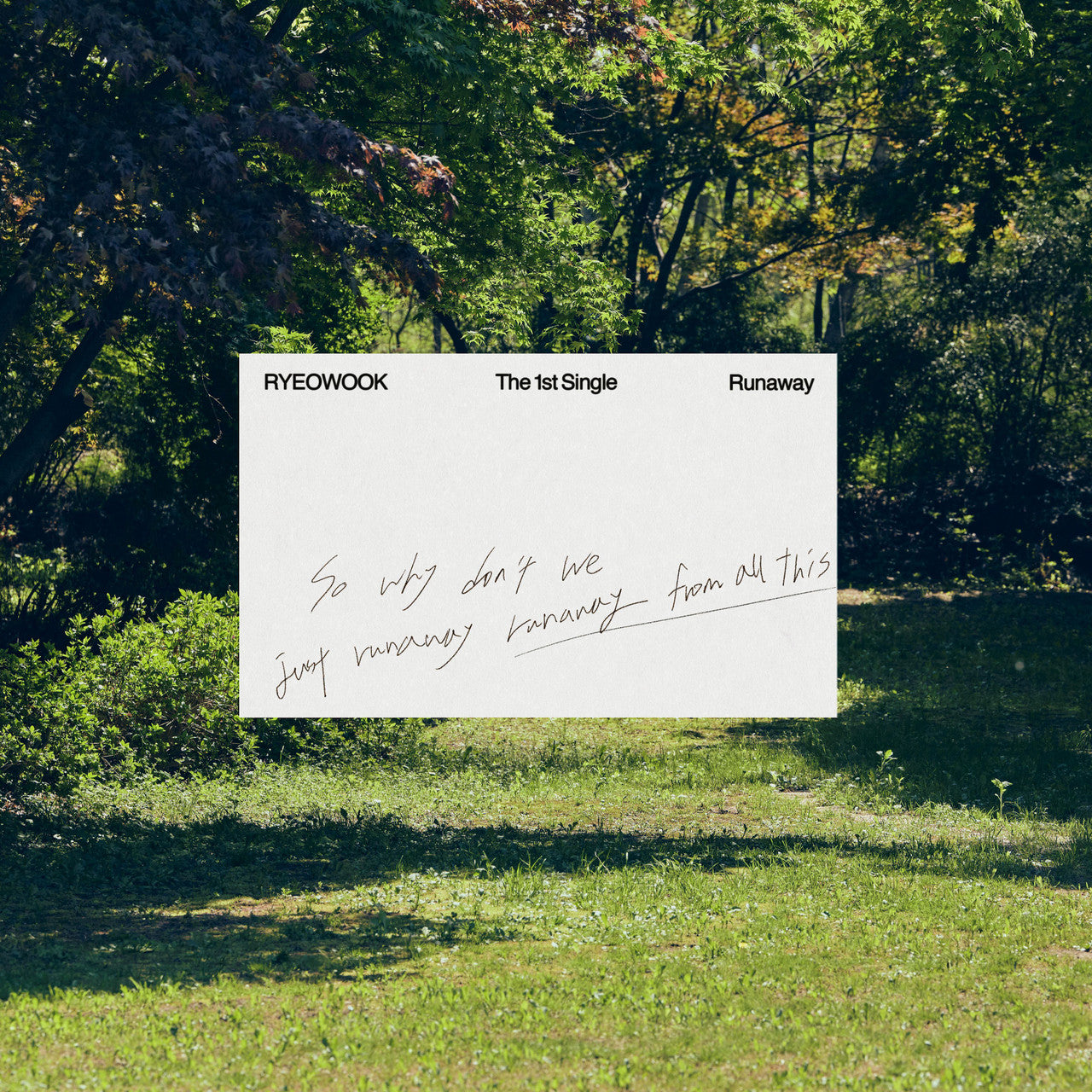 RYEOWOOK (SUPER JUNIOR) - RUNAWAY (DIGIPACK VER.)