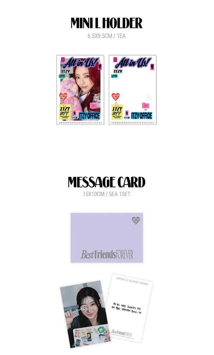 ITZY - 2025 SEASON'S GREETINGS (BEST FRIENDS FOREVER) + JYP SHOP Photocard Set Nolae