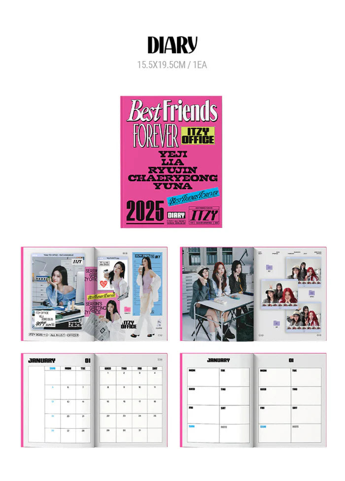 ITZY - 2025 SEASON'S GREETINGS (BEST FRIENDS FOREVER) + JYP SHOP Photocard Set Nolae