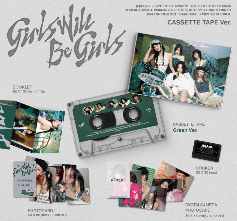 ITZY - GIRLS WILL BE GIRLS (CASSETTE TAPE VER.) Nolae