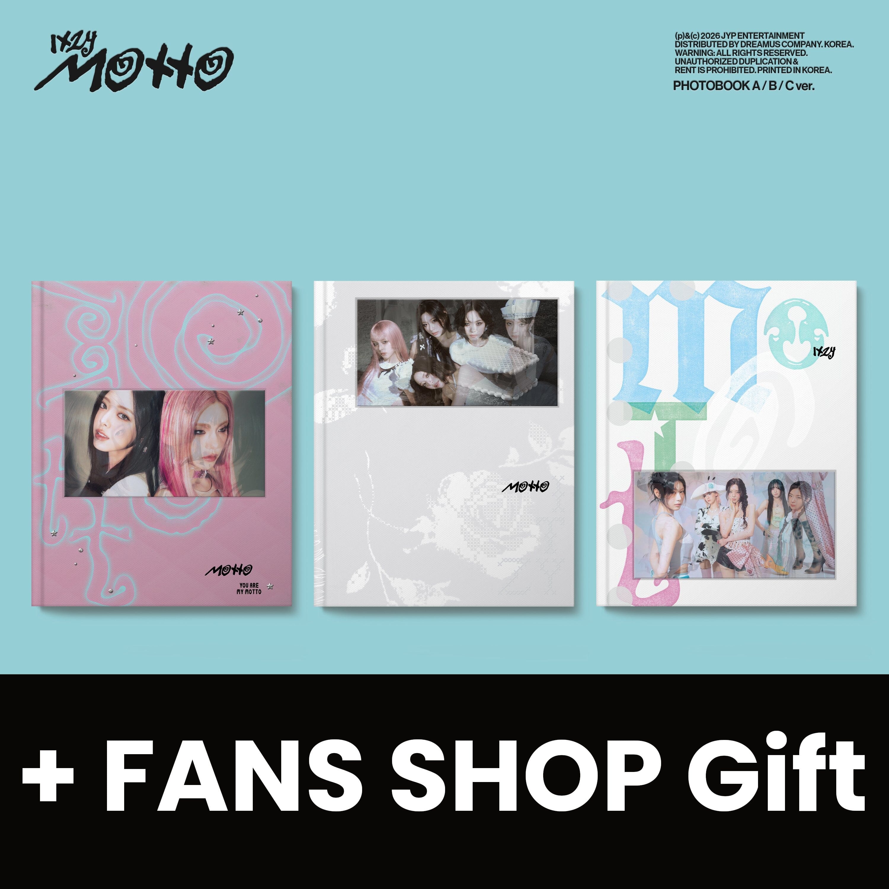 ITZY - MOTTO (PHOTOBOOK VER.) + FANS SHOP Gift Nolae