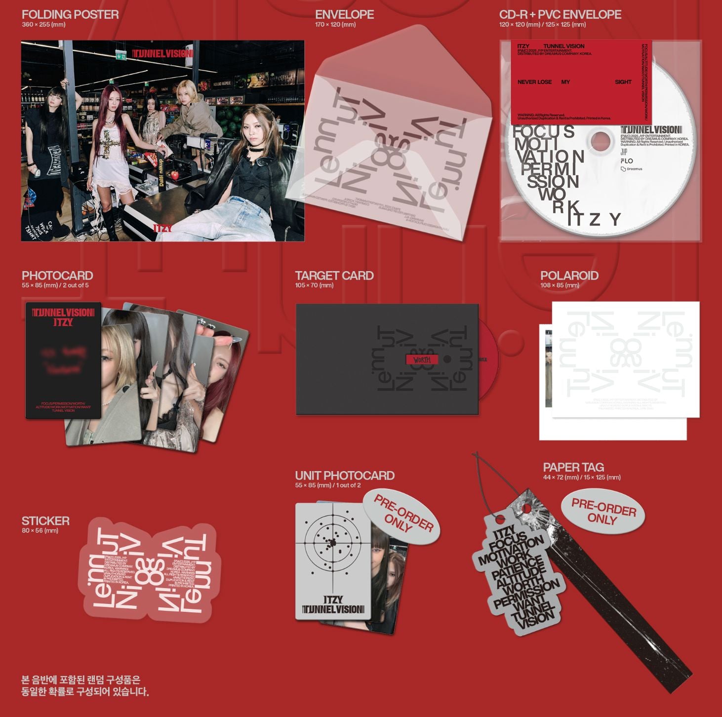 ITZY - TUNNEL VISION (PHOTOBOOK VER.) + FANS SHOP Photocard Nolae