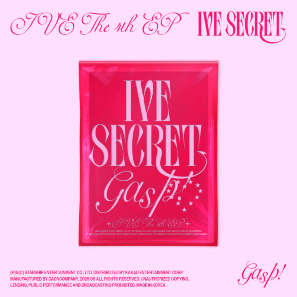 IVE - IVE SECRET (STANDARD & DIGIPACK SET) + Starship Square Photocards Nolae