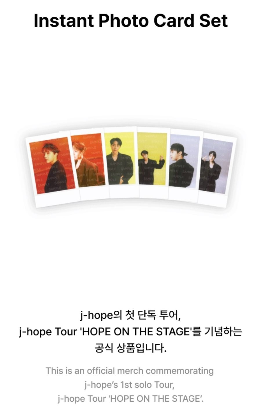 J-HOPE (BTS) - J-HOPE TOUR 'HOPE ON THE STAGE' MD Nolae