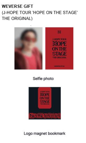 J-HOPE (BTS) - J-HOPE TOUR 'HOPE ON THE STAGE' THE ORIGINAL + POB WEVERSE GIFT Nolae