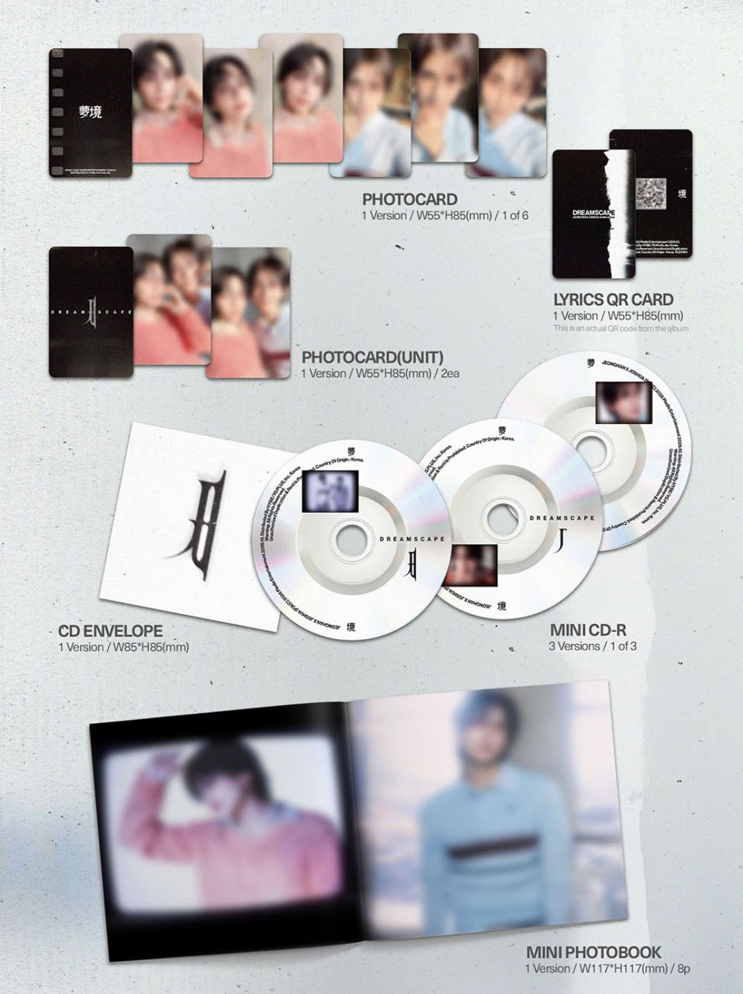 JEONGHAN X JOSHUA (SEVENTEEN) - DREAMSCAPE (DREAM RECORD VER.) + Weverse Gift Nolae