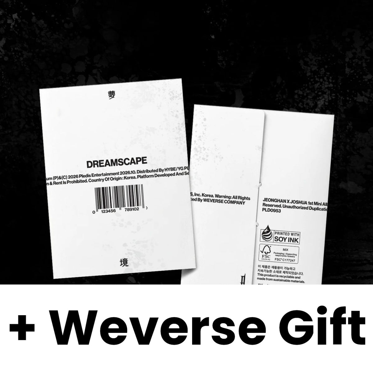 JEONGHAN X JOSHUA (SEVENTEEN) - DREAMSCAPE (WEVERSE ALBUMS VER.) + Weverse Gift Nolae