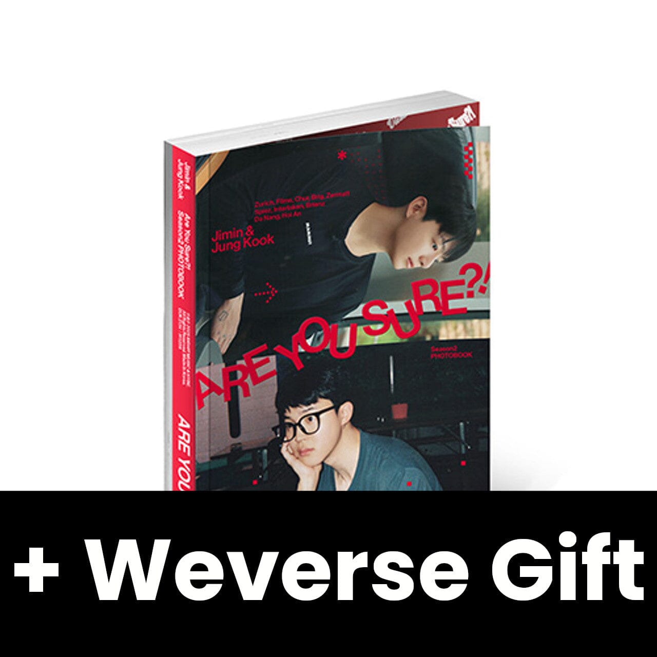 JIMIN X JUNGKOOK (BTS) - ARE YOU SURE?! SEASON2 (PHOTOBOOK) + Weverse