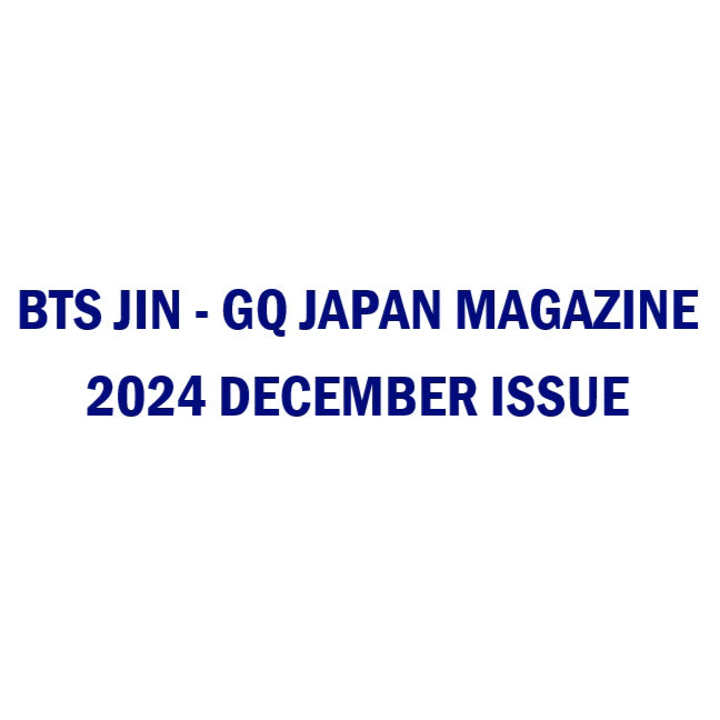 JIN (BTS) - GQ JAPAN (2024 DECEMBER ISSUE) Nolae