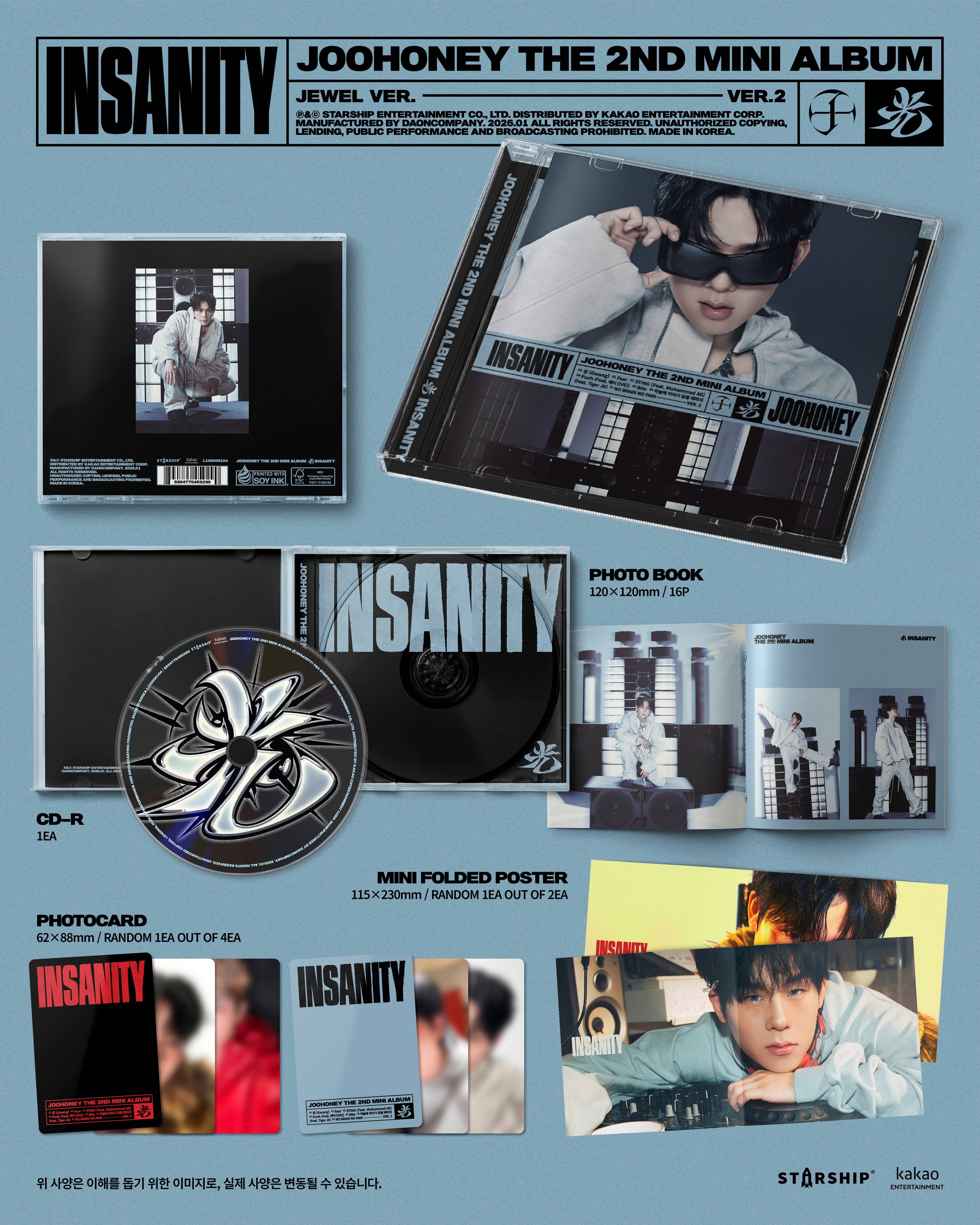 JOOHONEY (MONSTA X) - 光 (INSANITY) (JEWEL VER.) Nolae