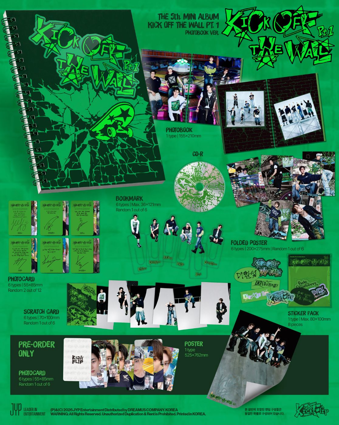 KICKFLIP - KICK OFF THE WALL PT. 1 (PHOTOBOOK VER.) Nolae