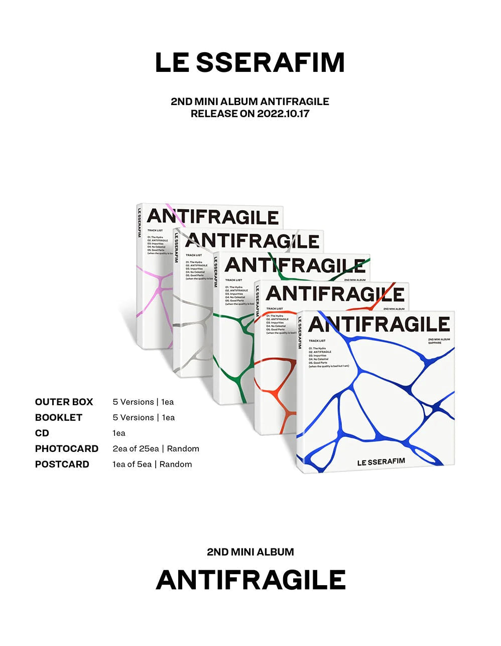 LE SSERAFIM - ANTIFRAGILE (COMPACT VER.) Nolae