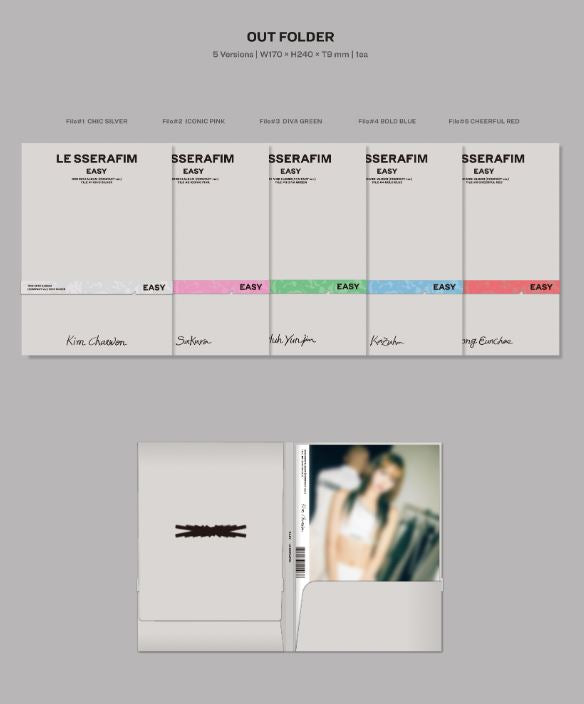 LE SSERAFIM - EASY (3RD MINI ALBUM) COMPACT VER. + Makestar POB Nolae