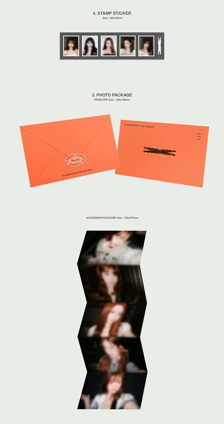 LE SSERAFIM - FILM PHOTOBOOK : DEAR, FEARNOT + Weverse Gift Nolae