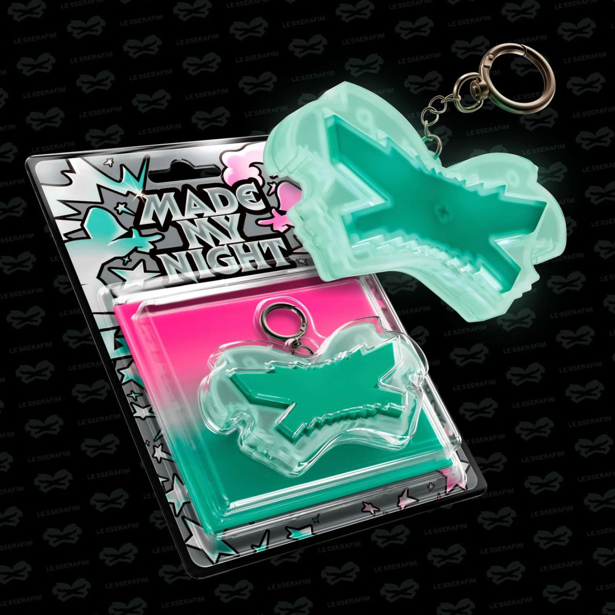 LE SSERAFIM - MADE MY NIGHT (GLOW CLICKER KEYCHAIN VER.) Nolae