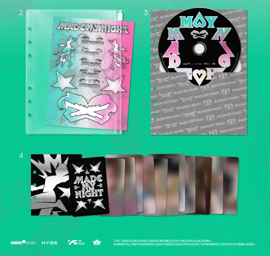 LE SSERAFIM - MADE MY NIGHT + Weverse Gift Nolae
