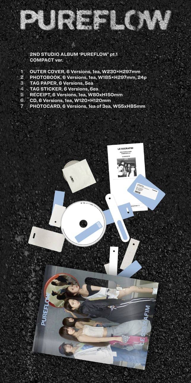 ア*ー様 36枚LE SSERAFIM PUREFLOW pt.1 COMPAC LE SSERAFIM - 'PUREFLOW' PT.1 (COMPACT VER.)