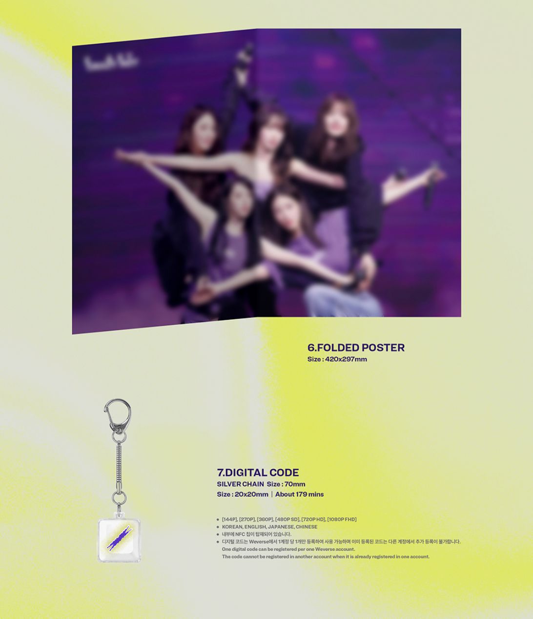 LE SSERAFIM - TOUR 'EASY CRAZY HOT' ENCORE IN SEOUL (DIGITAL CODE) + Accordion Postcard Nolae
