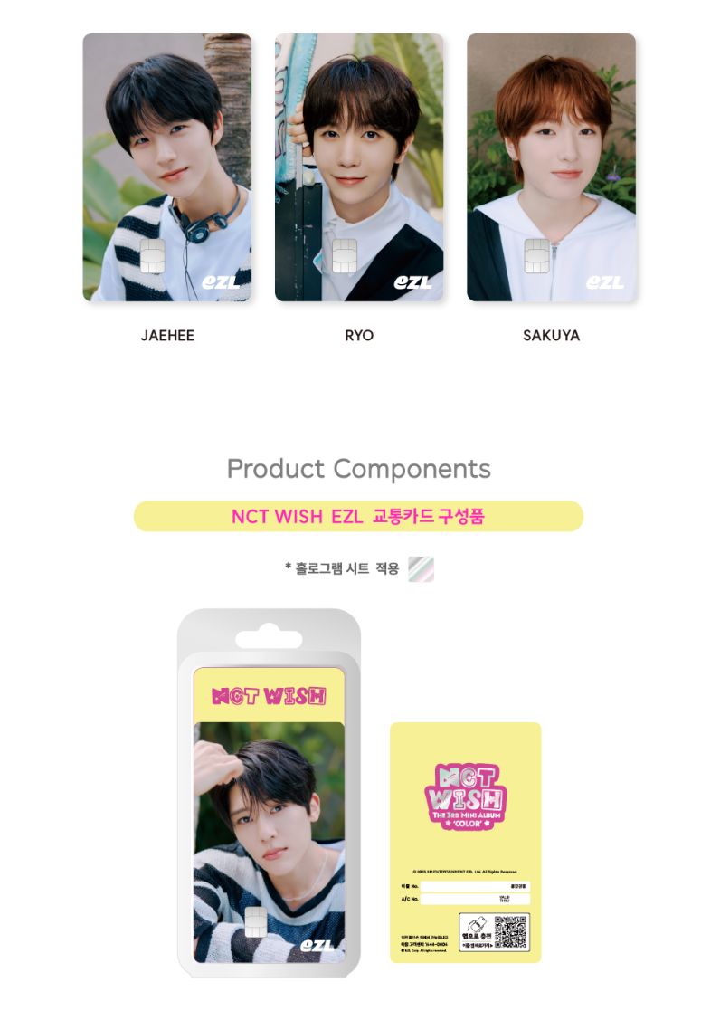 NCT WISH - EZL TRANSPORTATION CARD (COLOR) Nolae