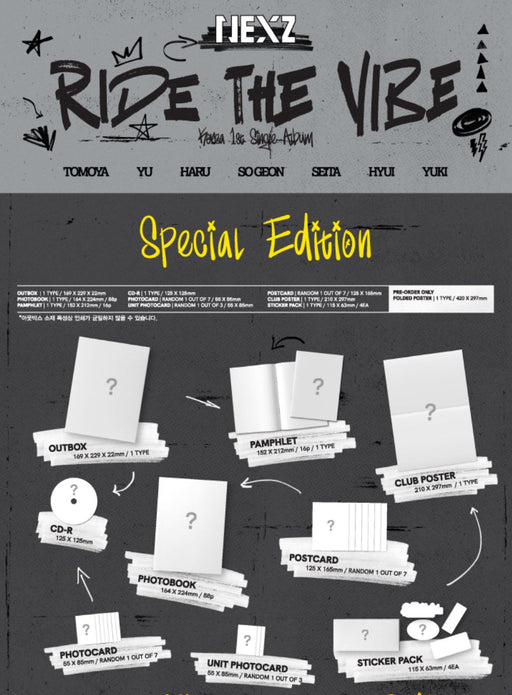 NEXZ - RIDE THE VIBE (KOREA 1ST SINGLE ALBUM) SPECIAL EDITION Nolae