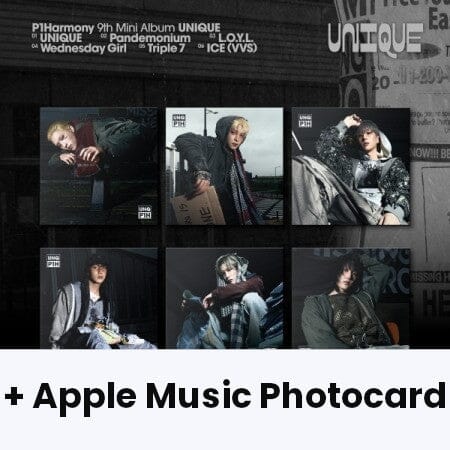 P1HARMONY - UNIQUE (COMPACT VER.) + Apple Music Photocard