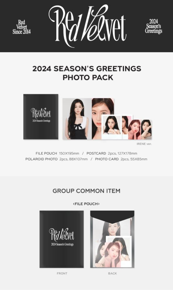 RED VELVET - PHOTO PACK (2024 SEASON'S GREETINGS OFFICIAL MD) Nolae