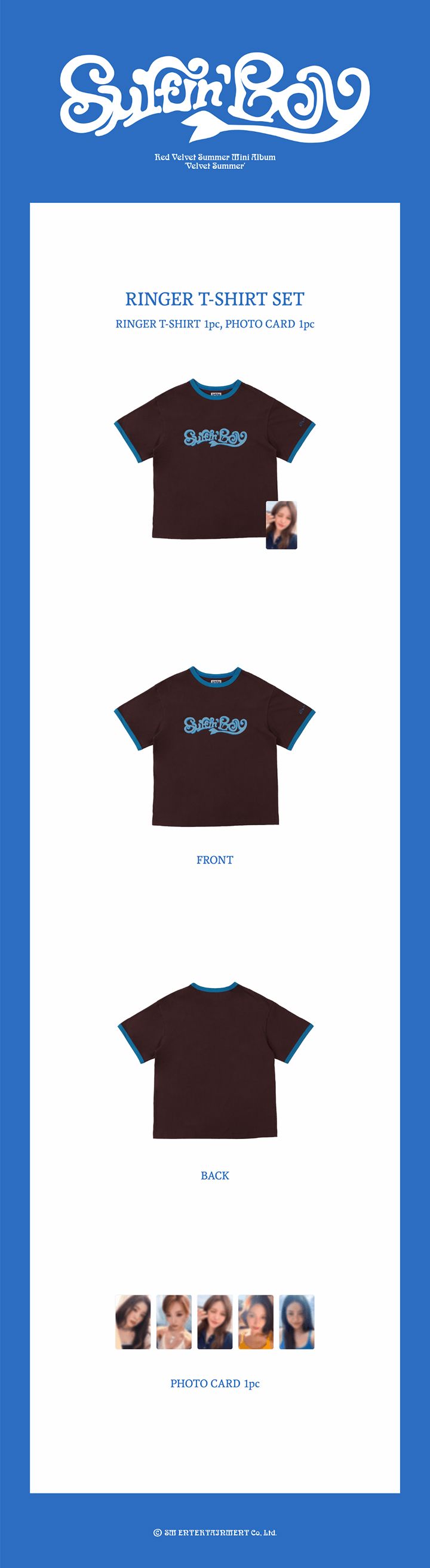 RED VELVET - Summer Mini Album [Velvet Summer] MD: APPAREL Nolae
