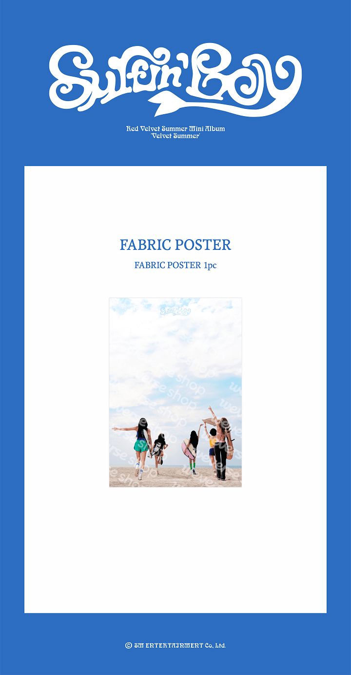 RED VELVET - Summer Mini Album [Velvet Summer] MD: FABRIC POSTER Nolae