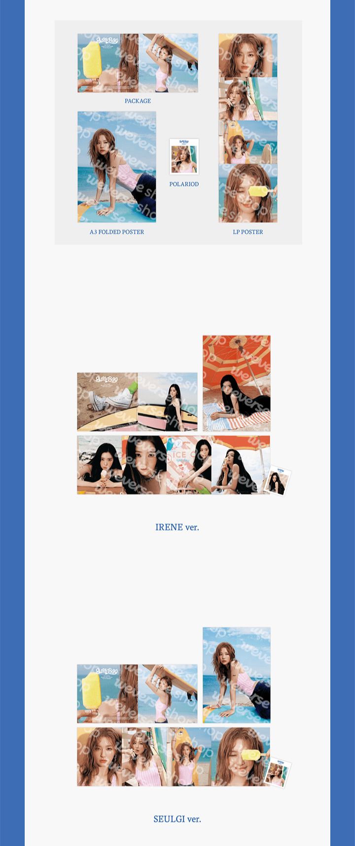 RED VELVET - Summer Mini Album [Velvet Summer] MD: PHOTO GOODS Nolae