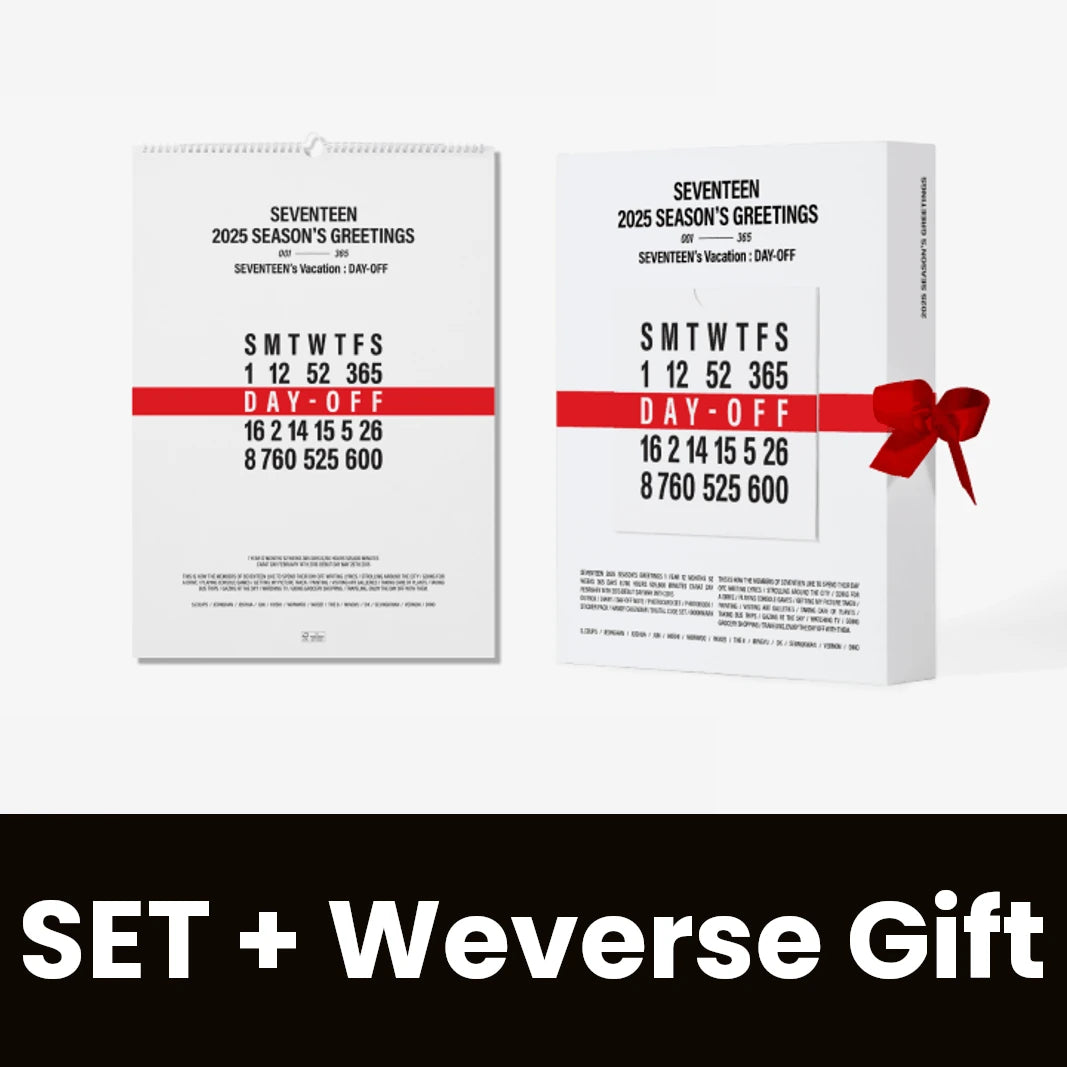 SEVENTEEN - 2025 SEASON'S GREETINGS + WALL CALENDAR SET + Weverse Gift Nolae